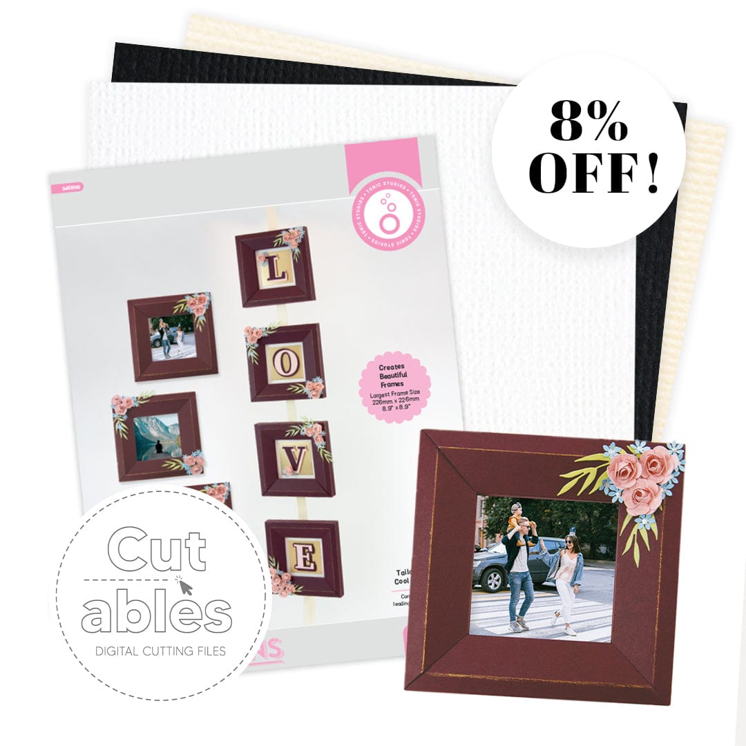 Nuvo bundle SVG Tailored Frames & 12"x12" Classic Cardstock Bundle-CF22