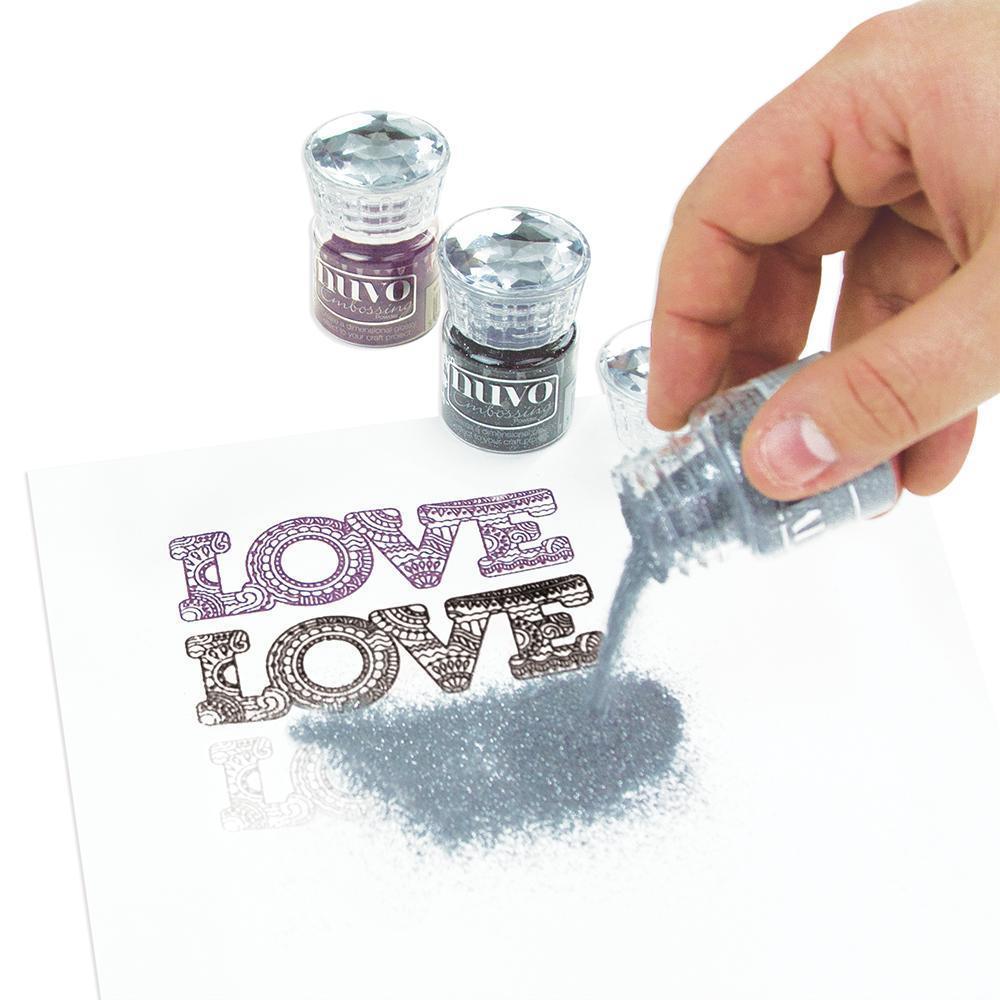 Stampendous Heat Embossing Powder Set: Lavender Sparkle EK37 5 Colors