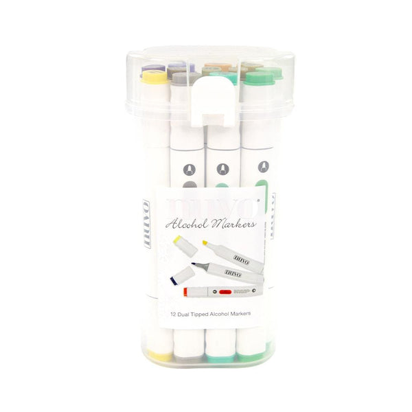 Nuvo Pens and Pencils copyNuvo - Marker Pen Collection - Muted Mid-Tones - 12 Pack - 346N