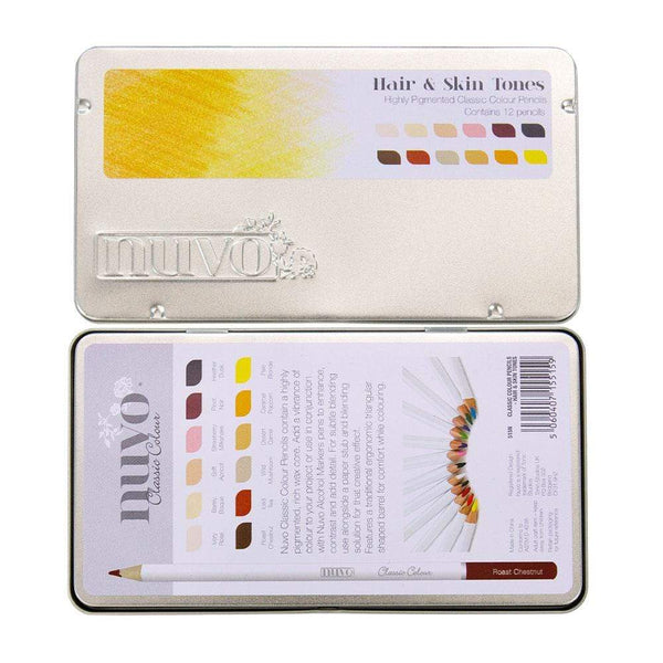 Nuvo Pens and Pencils Nuvo - Classic Colouring Pencils - Hair & Skin Tones - 515N