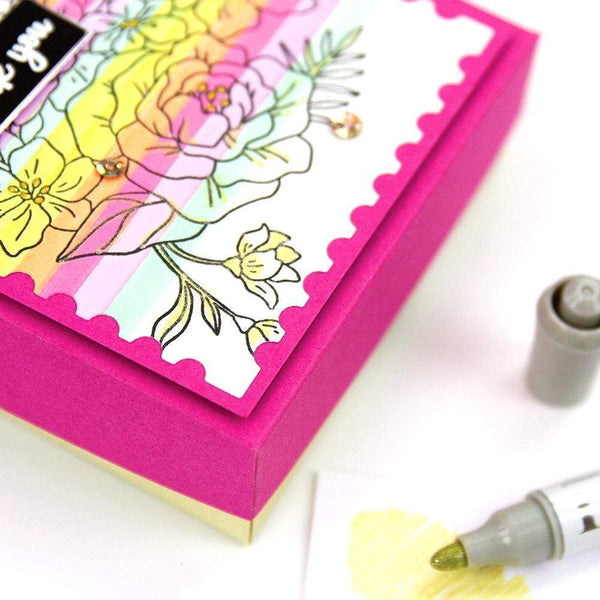 Nuvo Pens and Pencils Nuvo - Glitter Marker - Lemon Drizzle - 197N