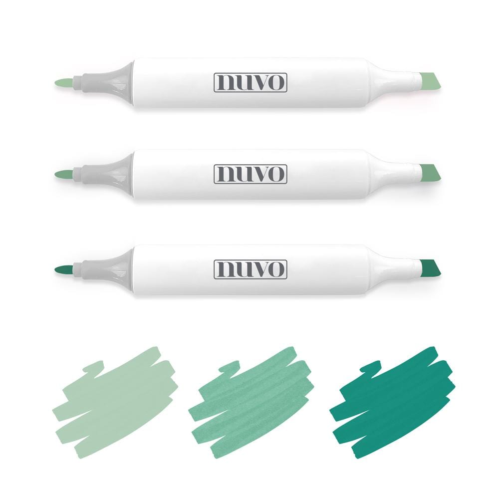 Nuvo Pens and Pencils Nuvo - Marker Pen Collection - Emerald Seas - 3 Pack - 334N