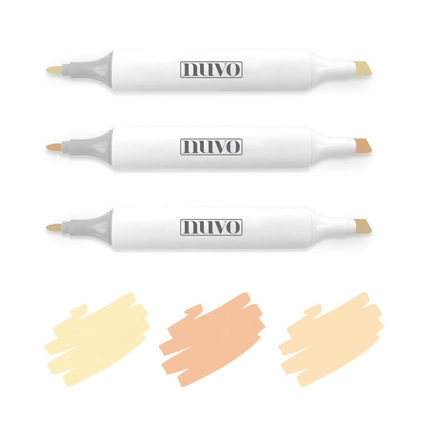 Nuvo Pens and Pencils Nuvo - Marker Pen Collection - Fair Skin Tones - 3 Pack - 318N