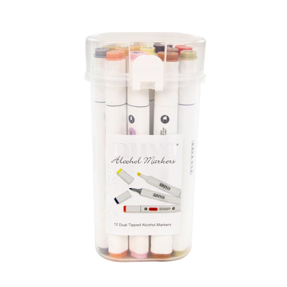 Nuvo Pens and Pencils Nuvo - Marker Pen Collection - Hair & Skin Tones - 12 Pack - 347N