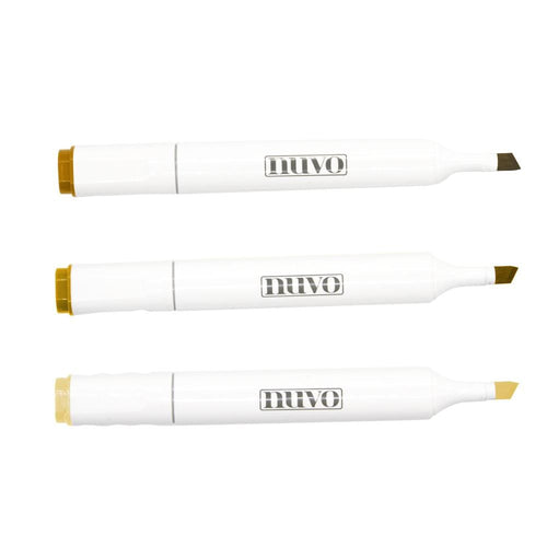 Nuvo Pens and Pencils Nuvo - Marker Pen Collection - Honey Amber - 3 Pack - 324N