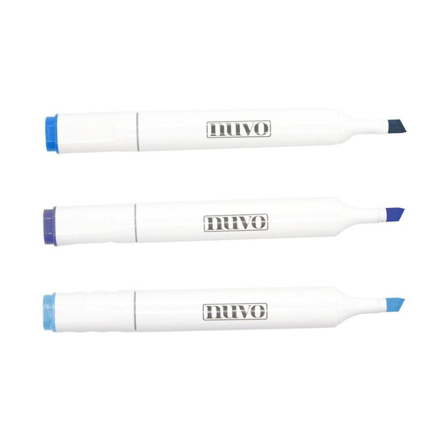 Nuvo Pens and Pencils Nuvo - Marker Pen Collection - Indigo Ink - 3 Pack - 327N