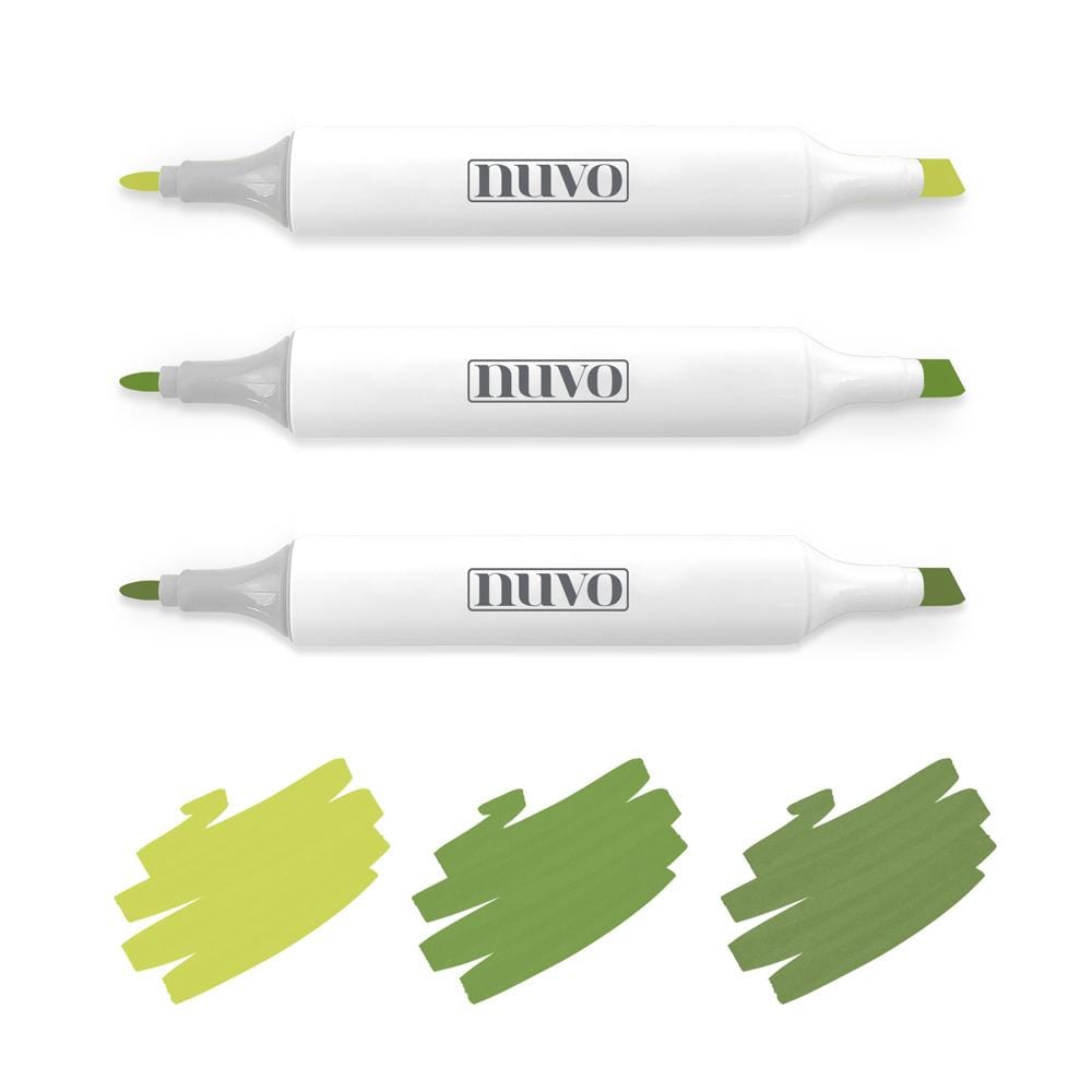 Nuvo Pens and Pencils Nuvo - Marker Pen Collection - Irish Clover - 3 Pack - 325N