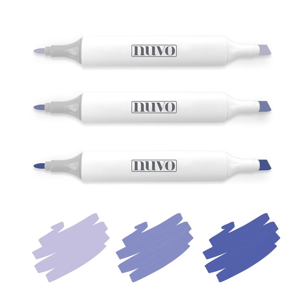 Nuvo Pens and Pencils Nuvo - Marker Pen Collection - Palma Violets - 3 Pack - 328N