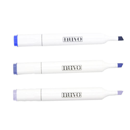 Nuvo Pens and Pencils Nuvo - Marker Pen Collection - Palma Violets - 3 Pack - 328N