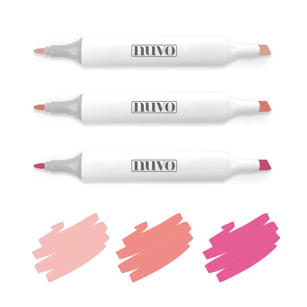 Nuvo Pens and Pencils Nuvo - Marker Pen Collection - Rosy Pinks - 3 Pack - 316N
