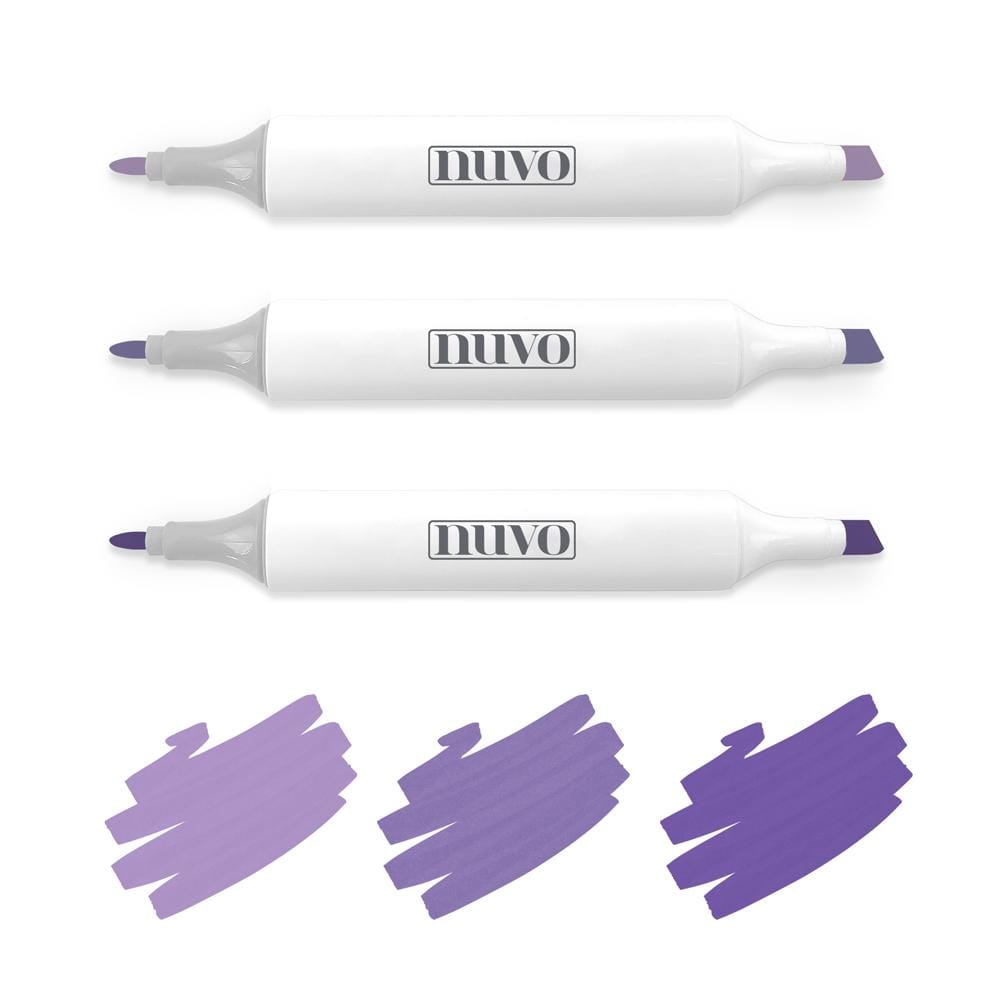 Nuvo Pens and Pencils Nuvo - Marker Pen Collection - Royal Purples - 3 Pack - 315N