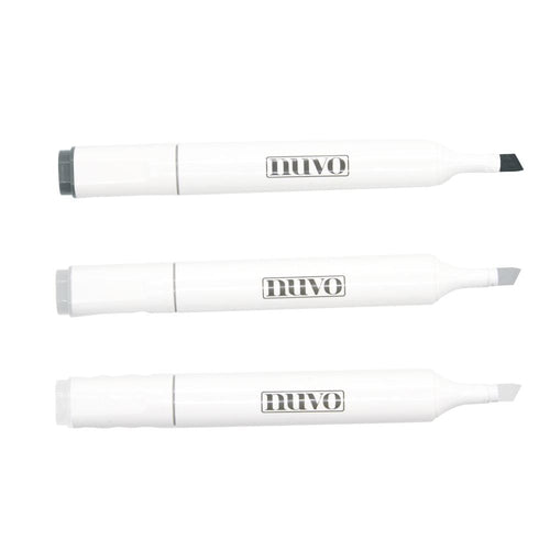 Nuvo Pens and Pencils Nuvo - Marker Pen Collection - Stormy Greys - 3 Pack - 319N