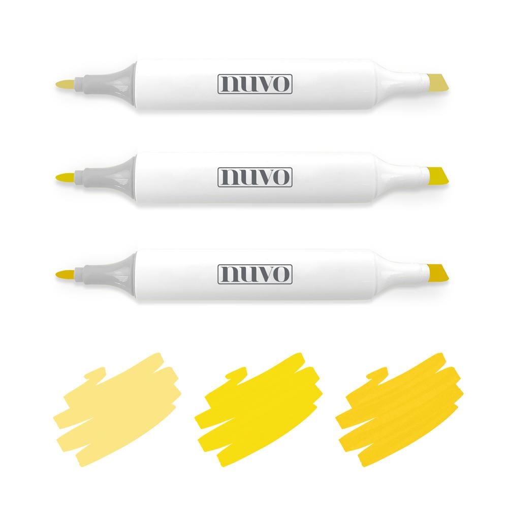 Nuvo Pens and Pencils Nuvo - Marker Pen Collection - Sunshine Yellow - 3 Pack - 312N
