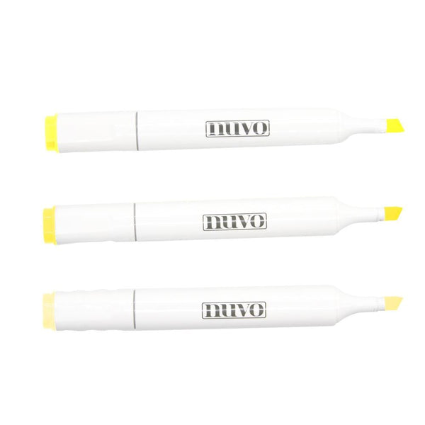 Nuvo Pens and Pencils Nuvo - Marker Pen Collection - Sunshine Yellow - 3 Pack - 312N