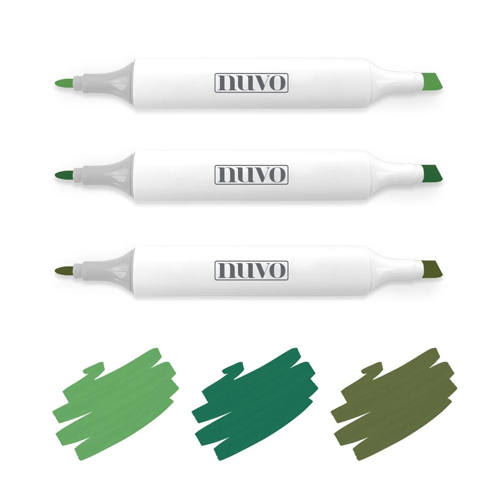 Nuvo Pens and Pencils Nuvo - Marker Pen Collection - Woodland Greens - 3 Pack - 313N