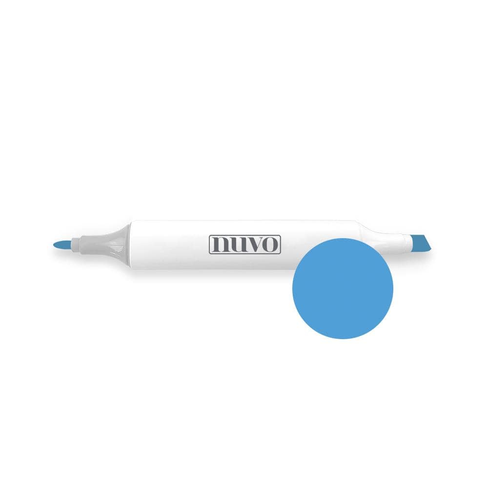 Nuvo Pens and Pencils Nuvo - Single Marker Pen Collection - Forget-me-not Blue - 427n