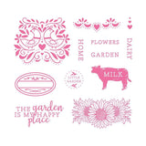 Load image into Gallery viewer, Tonic Studios bundle Country Garden Die, Stamp &amp; Shaker Set - BLK35