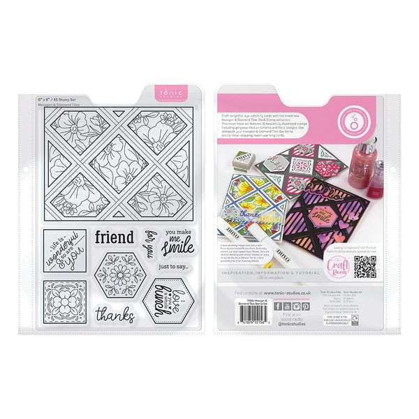 Tonic Studios bundle Hexagon & Diamond - Stamp & Die Set -BFM02