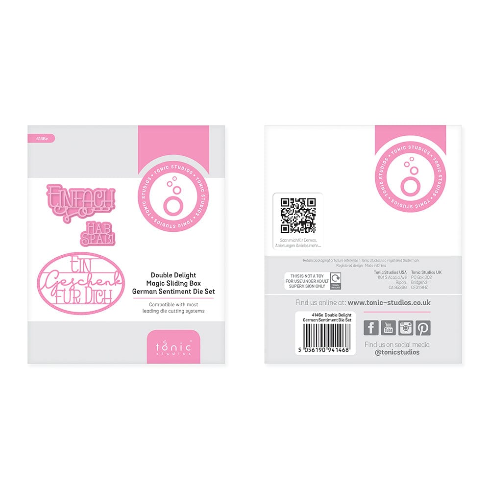 Tonic Studios bundle Tonic Studios - Double Delight Magic Sliding Box - German Sentime -4146E