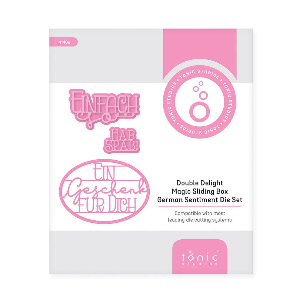 Tonic Studios bundle Tonic Studios - Double Delight Magic Sliding Box - German Sentime -4146E