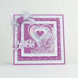 Load image into Gallery viewer, Tonic Studios bundle Tonic Studios - Fanciful Floral Corner Dual Hearts - 1538E