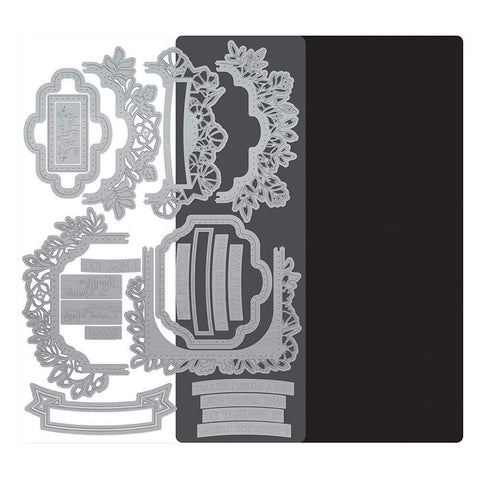 Tonic Studios bundle Tonic Studios - Fanciful Floral Frame Creator Die & Stamp Showcase Set - SHOW9