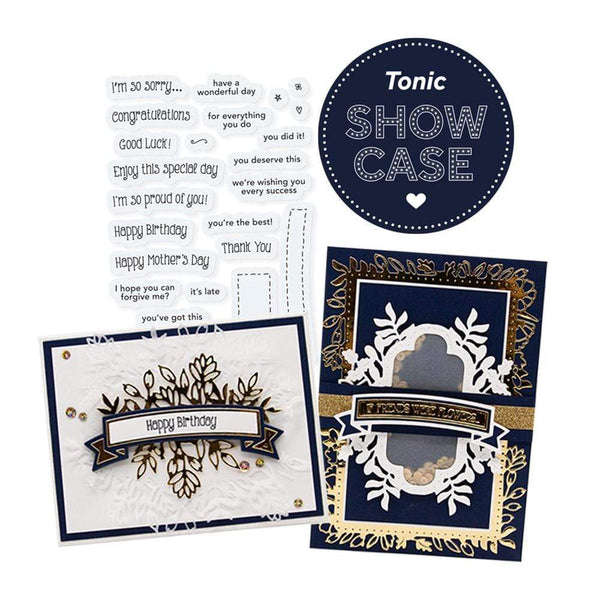 Tonic Studios bundle Tonic Studios - Fanciful Floral Frame Creator Die & Stamp Showcase Set - SHOW9