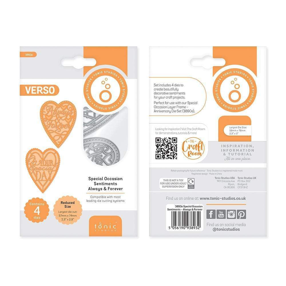 Tonic Studios bundle Tonic Studios - Special Occasions Sentiment Die Collection - 262B