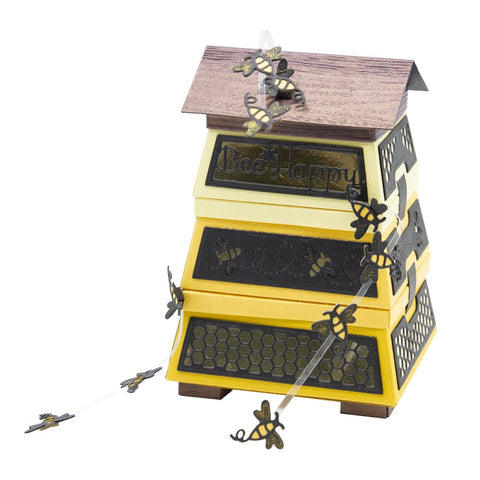 Tonic Studios Die Cutting Buzzing Beehive House - Gift Box - Die Set -5111e