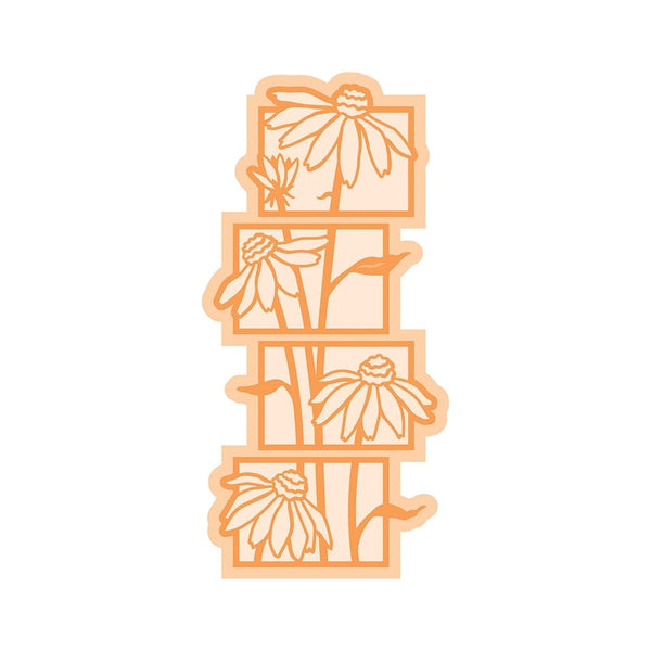 Tonic Studios Die Cutting Coneflower Floral Split Strips Die Set - 4800E