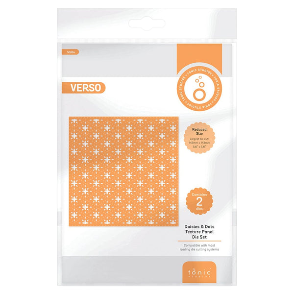 Tonic Studios Die Cutting Daisies & Dots Texture Panel Die Set - 5086e