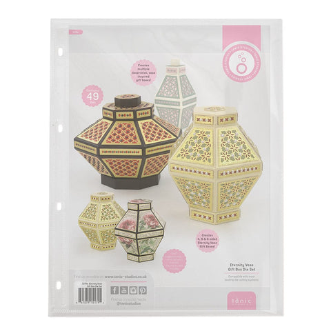 Tonic Studios Die Cutting Eternity Vase Gift Box Die Set - 5179e