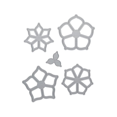 Tonic Studios Die Cutting Flawless Flower Creations - Bouquet & Sentiment Die Set - DB086
