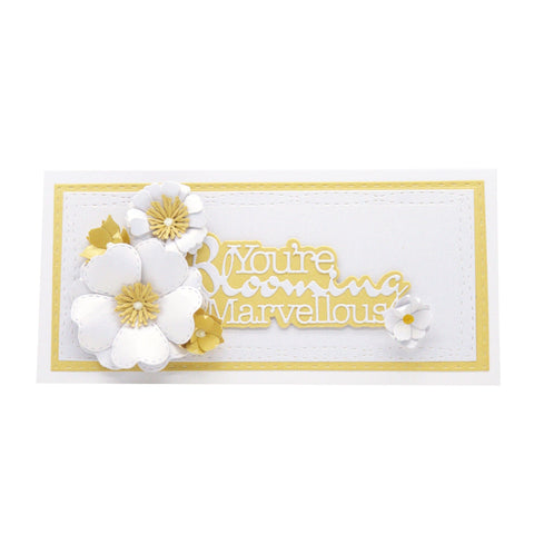 Tonic Studios Die Cutting Flawless Flower Creations - Bouquet & Sentiment Die Set - DB086