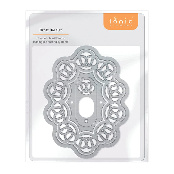Tonic Studios Die Cutting Loopy Lace Frame & Tag Die Set - 4687E