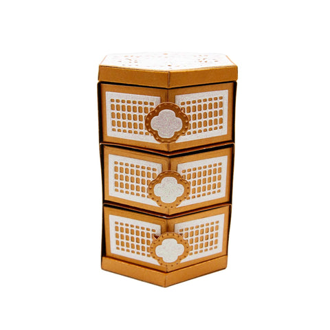 Tonic Studios Die Cutting Perfect Pergola Hexagon Box Die Set - Showcase - 5062e