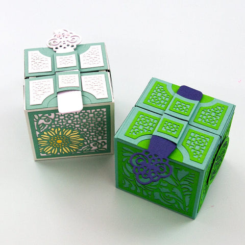Tonic Studios Die Cutting Ribbon and Key Gift Box Die Set - 5242e