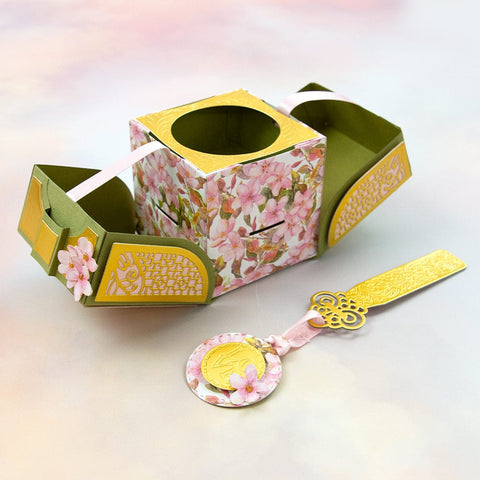 Tonic Studios Die Cutting Ribbon and Key Gift Box Die Set - 5242e