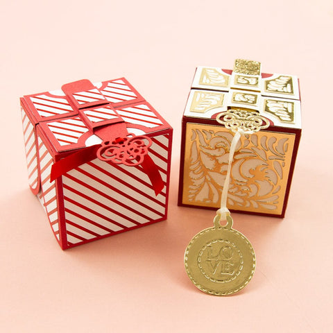 Tonic Studios Die Cutting Ribbon and Key Gift Box Die Set - 5242e