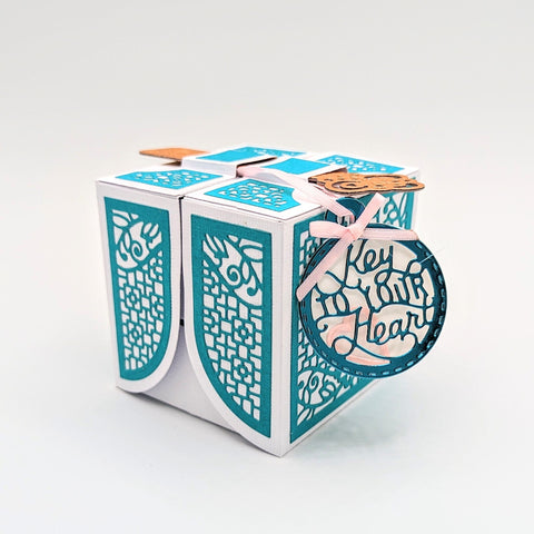 Tonic Studios Die Cutting Ribbon and Key Gift Box Die Set - 5242e