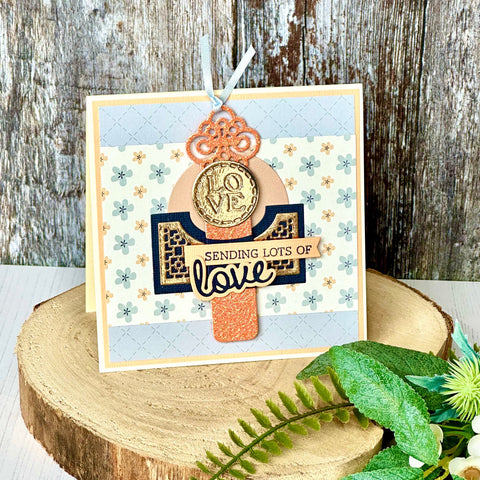 Tonic Studios Die Cutting Ribbon and Key Gift Box Die Set - 5242e