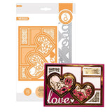 Load image into Gallery viewer, Tonic Studios Die Cutting Sentimental Frames Love Die Set - 4335E