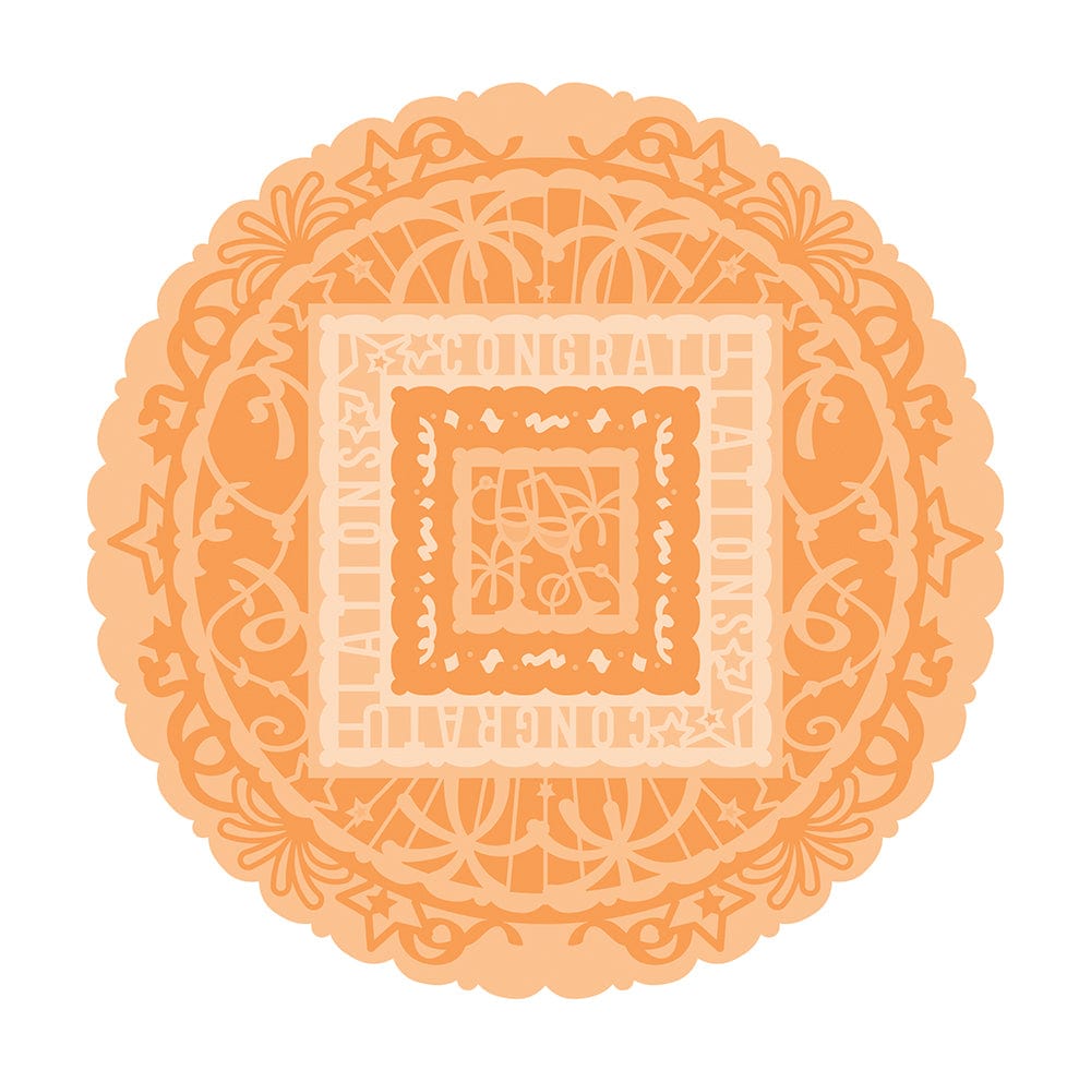 Tonic Studios Die Cutting Sentimental Layering Die Set - Congratulations - 4892E