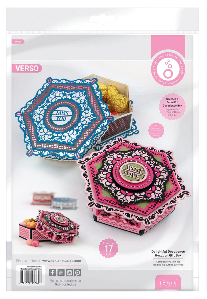 Tonic Studios Die Cutting Tonic - Delightful Decadence - Hexagon Gift Box - 5082e