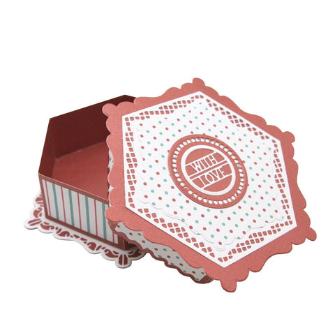 Tonic Studios Die Cutting Tonic - Delightful Decadence - Hexagon Gift Box - 5082e