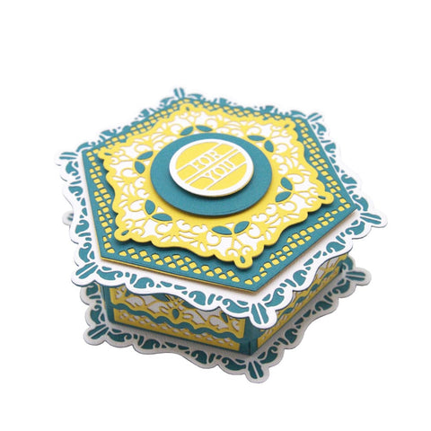 Tonic Studios Die Cutting Tonic - Delightful Decadence - Hexagon Gift Box - 5082e