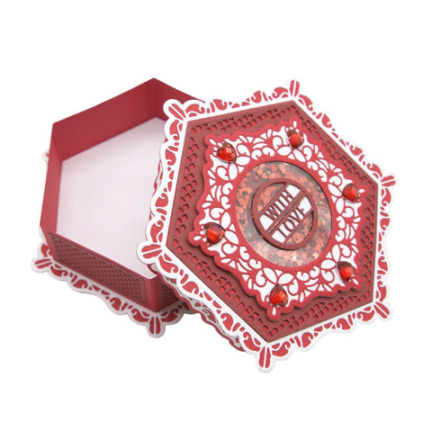 Tonic Studios Die Cutting Tonic - Delightful Decadence - Hexagon Gift Box - 5082e