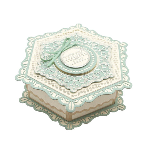 Tonic Studios Die Cutting Tonic - Delightful Decadence - Hexagon Gift Box - 5082e