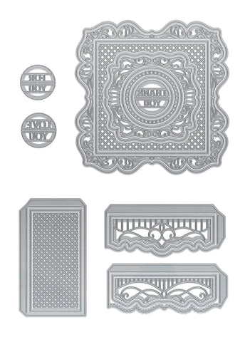 Tonic Studios Die Cutting Tonic - Delightful Decadence- Square Gift Box - 5083e