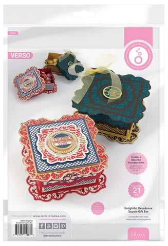 Tonic Studios Die Cutting Tonic - Delightful Decadence- Square Gift Box - 5083e